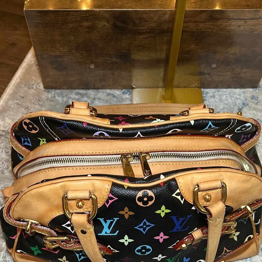 314. Louis Vuitton Claudia in Black Murakami w/coa